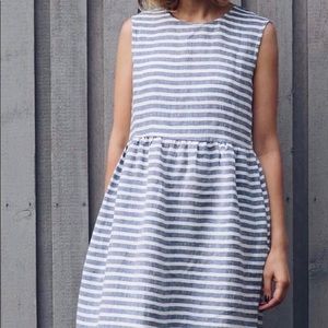 Handmade Linen Button Down Dress